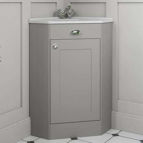 Corner bathroom vanity unit - corner,
