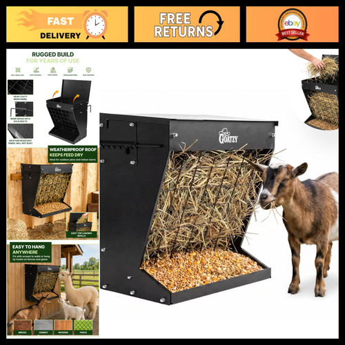 Wall mounted hay rack feeder - rack,