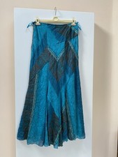 M&S Per Una Multi Coloured Lined Occasion Skirt Size 12L