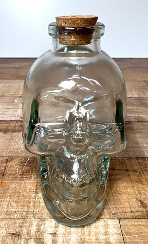 Glass skull shaped - glass, bottle