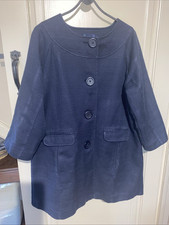 Boden Navy Blue Cotton Coat 14