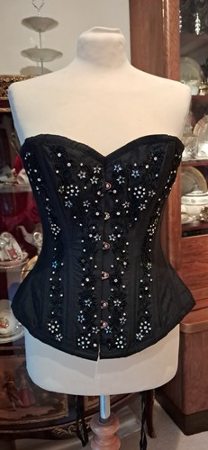 Steel boned tight - steel, black