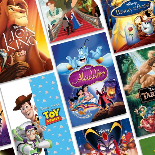 Animated movie poster - 90's,