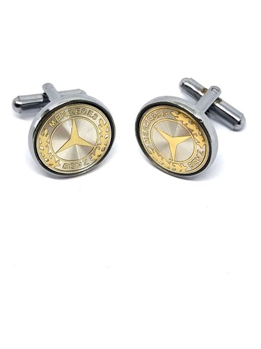 Mercedes design cufflink - cufflink, pair
