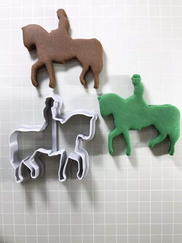 Horse rider cookie - horse, cutter