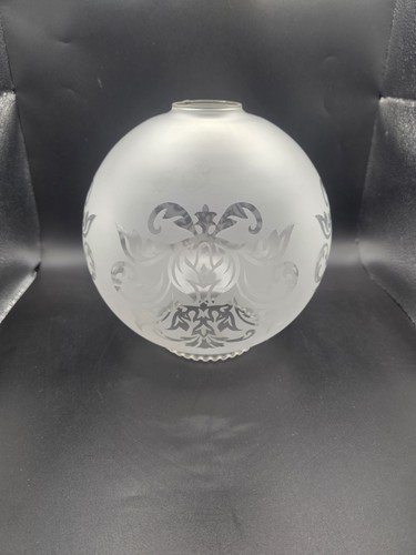 Vintage large frosted etched - large,