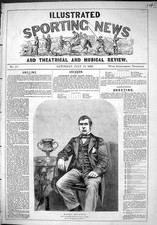 Old Antique Print 1862