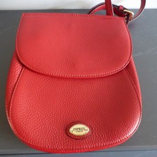 Osprey leather bag cross body shoulde bag red New with dust bag
