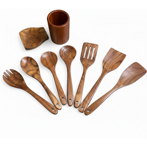 9pcs wooden utensils - utensils, set