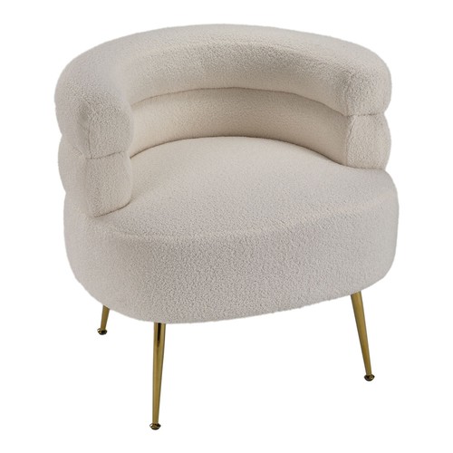 Modern teddy fur armchair sofa - modern,
