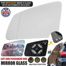 Heated Wing Mirror Glass for Mercedes A Class W176 2012-2018 Left Passenger Side