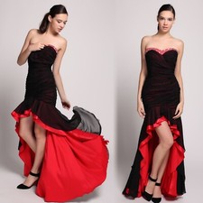CLEARANCE SALE Luxury Red n Black Evening Gown Dance Prom party cocktail dress