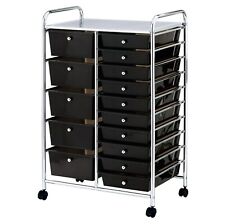 Black 15 Drawer Make Up Mobile