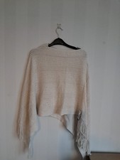 Ladies Shawl/Wrap In Cream One Size,  With Sequins BNWT