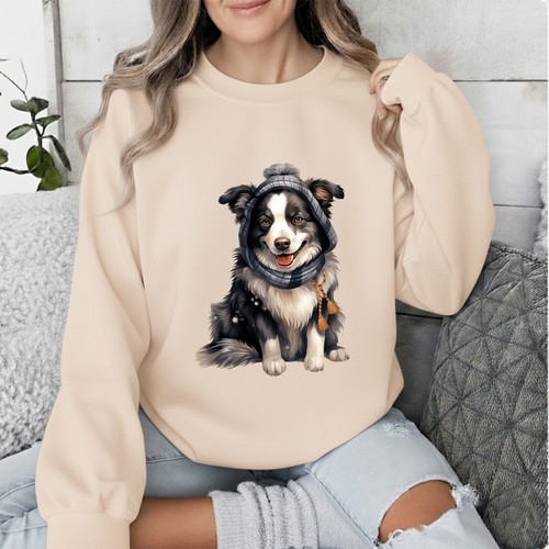 Womens sweatshirt border - womens,