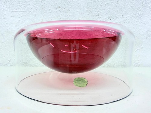 Mid century glass - vase, or