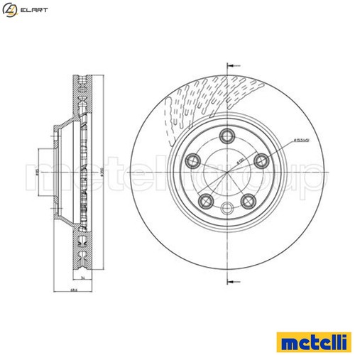 Brake disc 0882c - brake,