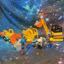 LEGO Duplo Construction Vehicles Bundle Truck, Excavator figures Accessories