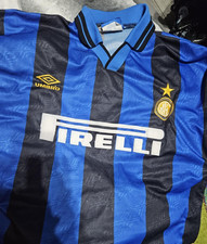 Inter Milan 1995 - 1996 RARE vintage home Umbro shirt SIZE XL