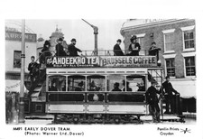 PAMLIN PRINTS POSTCARD DOVER TRAM  UNUSED VERY GD MINT