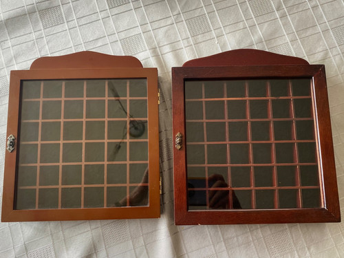 Wooden display cabinets with - 2,