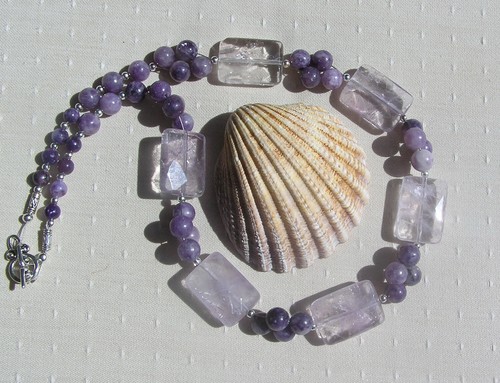 Purple lepidolite ametrine - lepidolite,