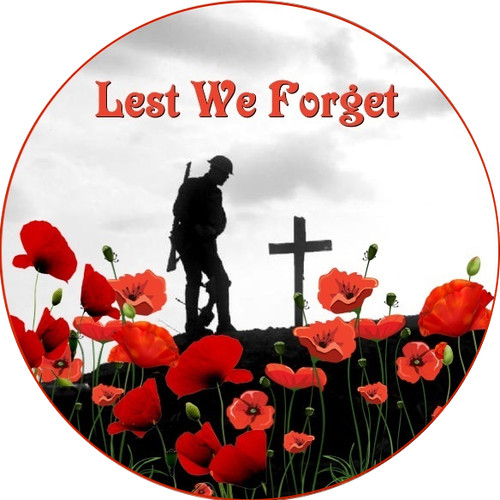 Poppy badge remembrance day - badge,