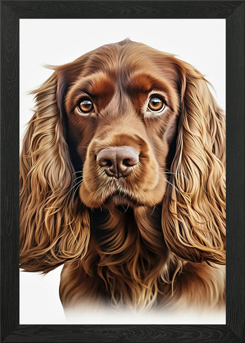 Portrait brown cocker - a,