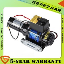 Gearzaar Electric Winch Recovery 2041KG/4500LB 2 Wireless Remote  1400w Workshop