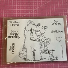 Kanban Cute Girlie With Dog