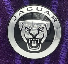 1 x GENUINE JAGUAR E F I-Pace, XF XE XJ F S X Type BLACK ALLOY WHEEL CENTRE CAP