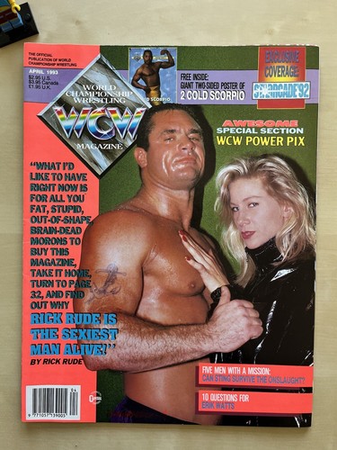 Wcw magazine april - magazine, vgc