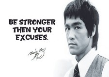 Bruce Lee 4 - Motivational Inspirational Typography famous Quote Posters