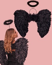 Halloween Black Feather Angel