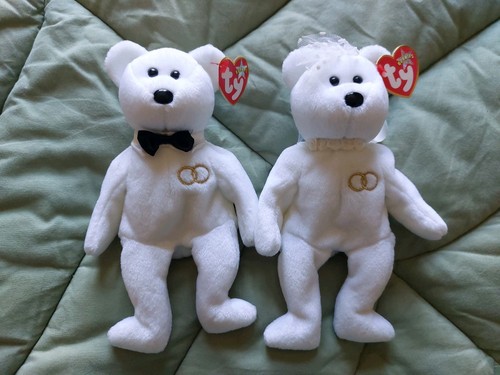 Beanie babies bride and - ty,
