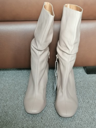 Bershka cream leather - bershka,