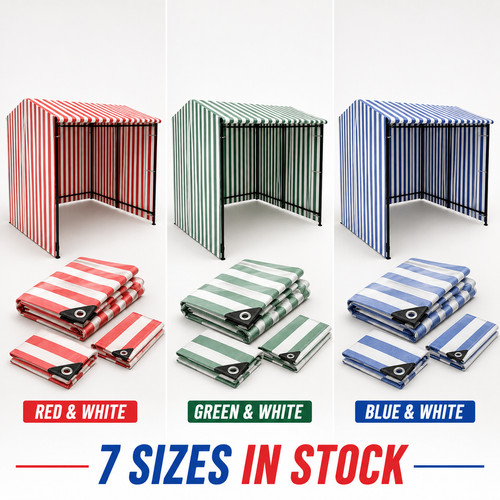 Striped tarpaulin heavy duty - tarpaulin,