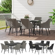 6 Seater Rattan Dining Set