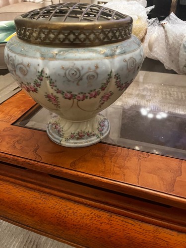 Antique edwardian flower - edwardian, frog