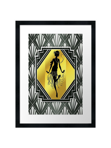 Art deco flapper roaring - flapper, 20's