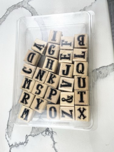Stampin alphabet attitude - up,