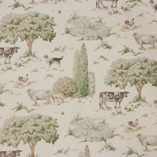Farmyard friends fabric - fabric, |