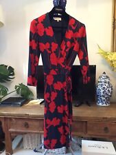 Hobbs London Red Flowery Dress