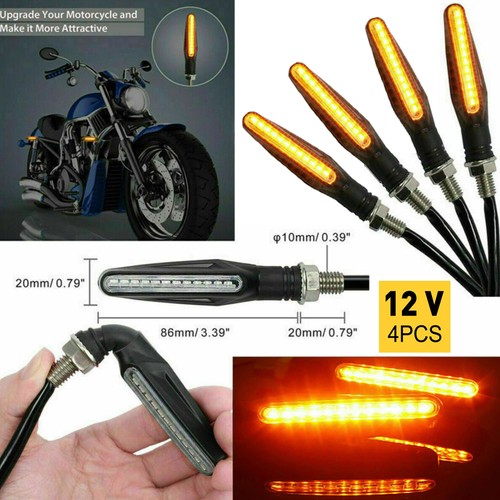 4pcs 12v motorcycle turn - 12v,