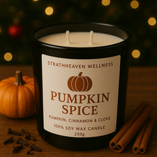 100% Natural Highly Scented Large Luxury Soy Candle Ideal Christmas Gift 250g