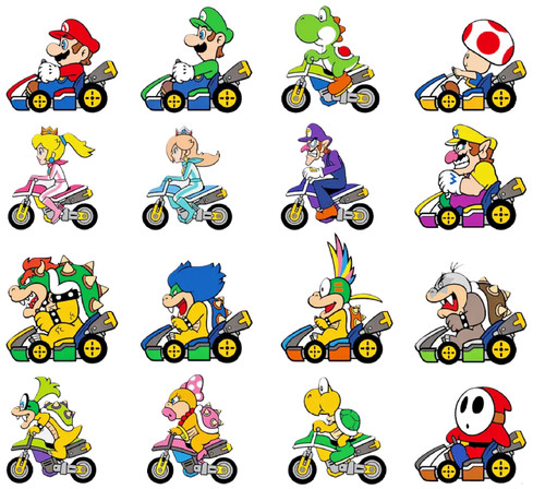 Super mario kart nintendo - 16,
