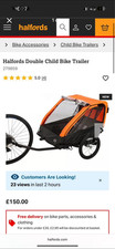 New Halfords Double Child Bike