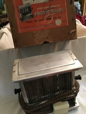 antique vintage hotpoint boxed electric toaster museum piece display collectors