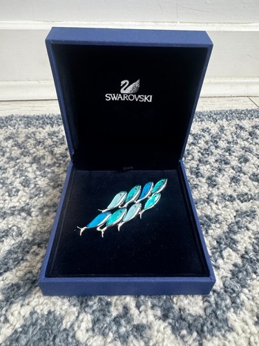 New swarovski brooch row of - new,