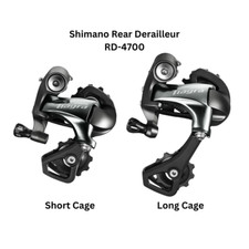 Shimano Tiagra Rear Derailleur RD-4700 Short/Medium Cage 10-Speed Black -H